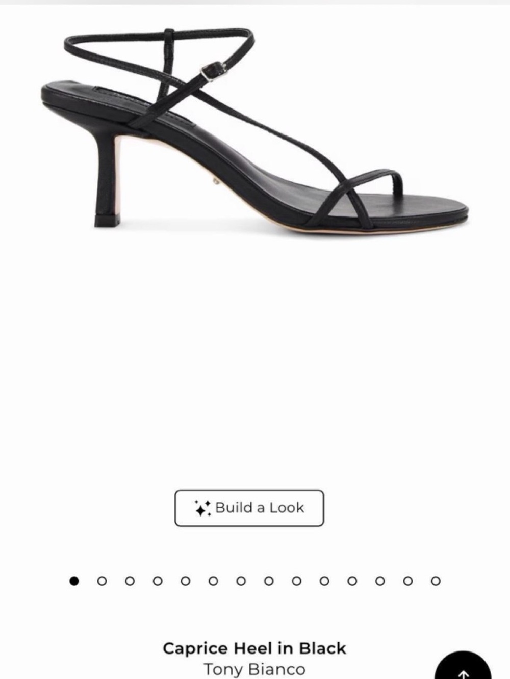 Tony Bianco Caprice Strappy Black Heel